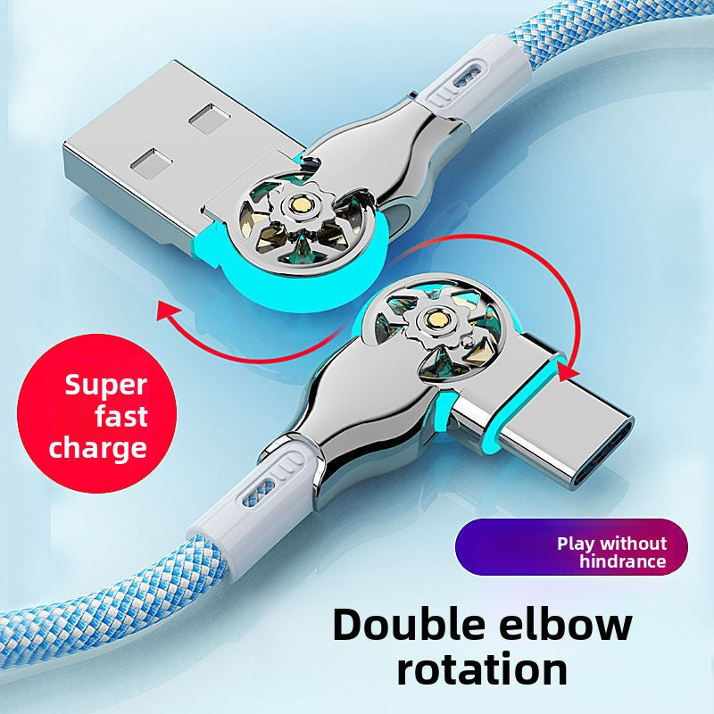 65W Braided Swivel Cable