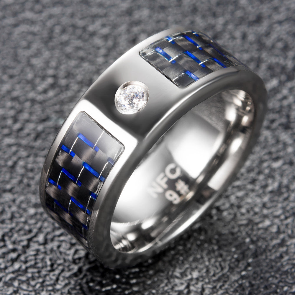 Titanium NFC Smart Ring