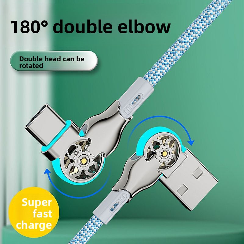 65W Braided Swivel Cable