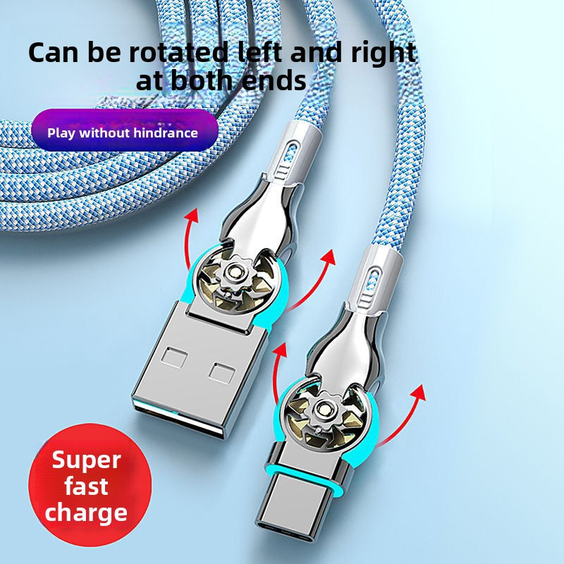 65W Braided Swivel Cable