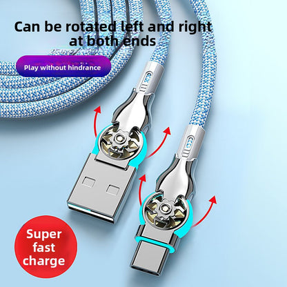 65W Braided Swivel Cable