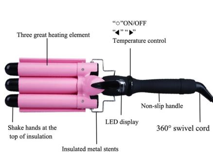 Triple Barrel Ceramic Curler