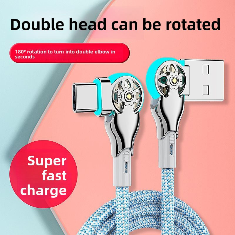 65W Braided Swivel Cable