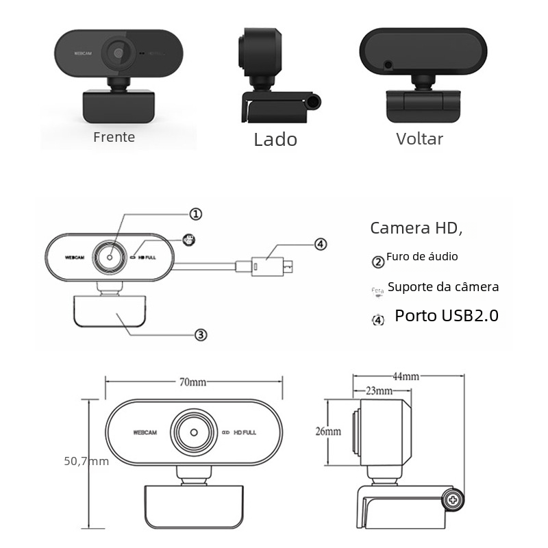 Auto Focus 2K HD Webcam