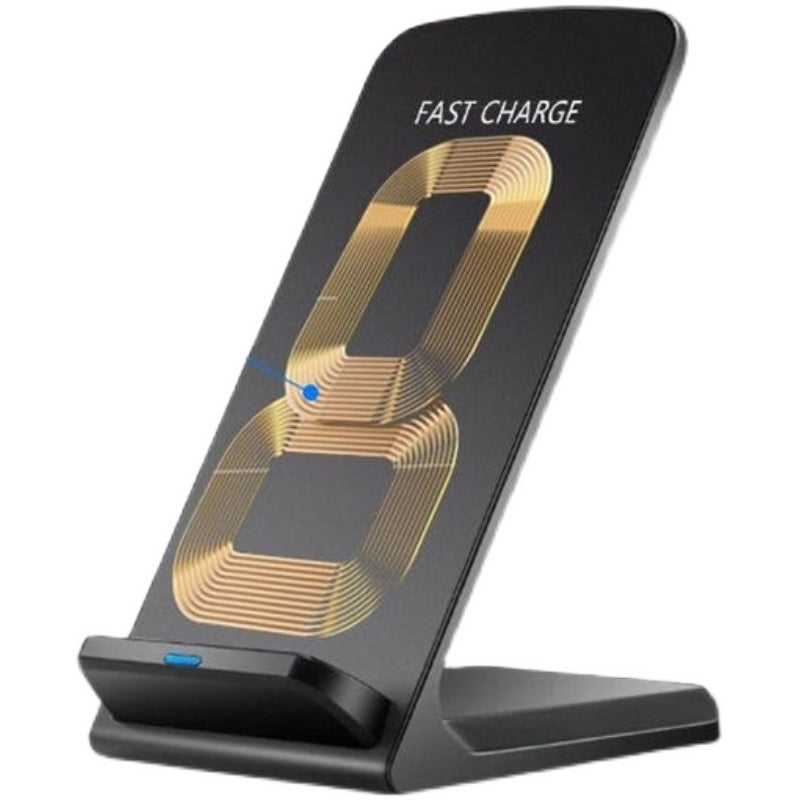 30W fast charging wireless charger in black with portable non-magnetic QC3.0 design